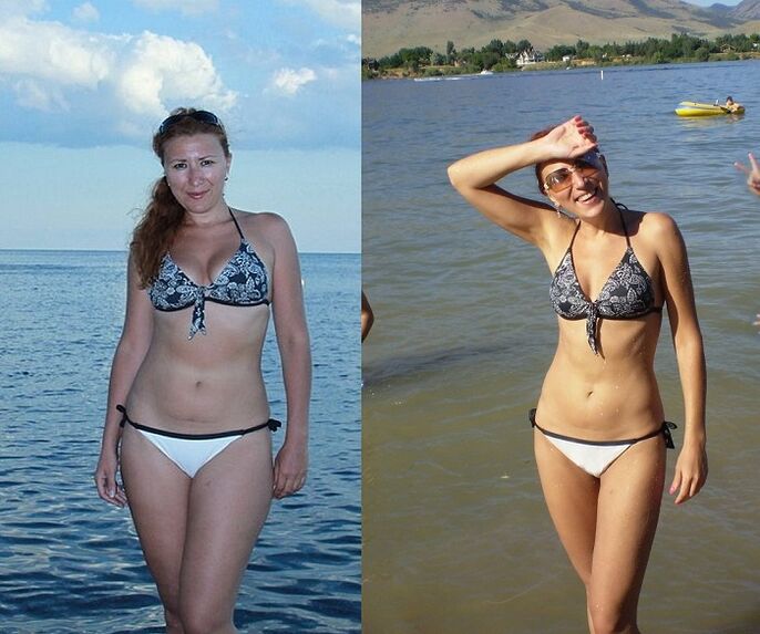 fotografie înainte și după dieta cu hrișcă